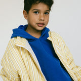 Striped Cotton Bomber- Yellow