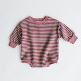 Everyday Stripe Bubble- Light Plum