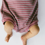 Everyday Stripe Bubble- Light Plum