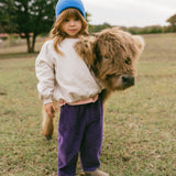 Baggy Cord Pants- Purple