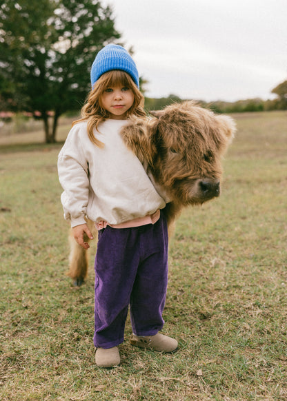 Baggy Cord Pants- Purple
