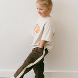Side Stripe Pants- Brown