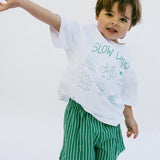 Striped Shorts- Green