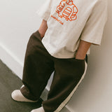 Side Stripe Pants- Brown