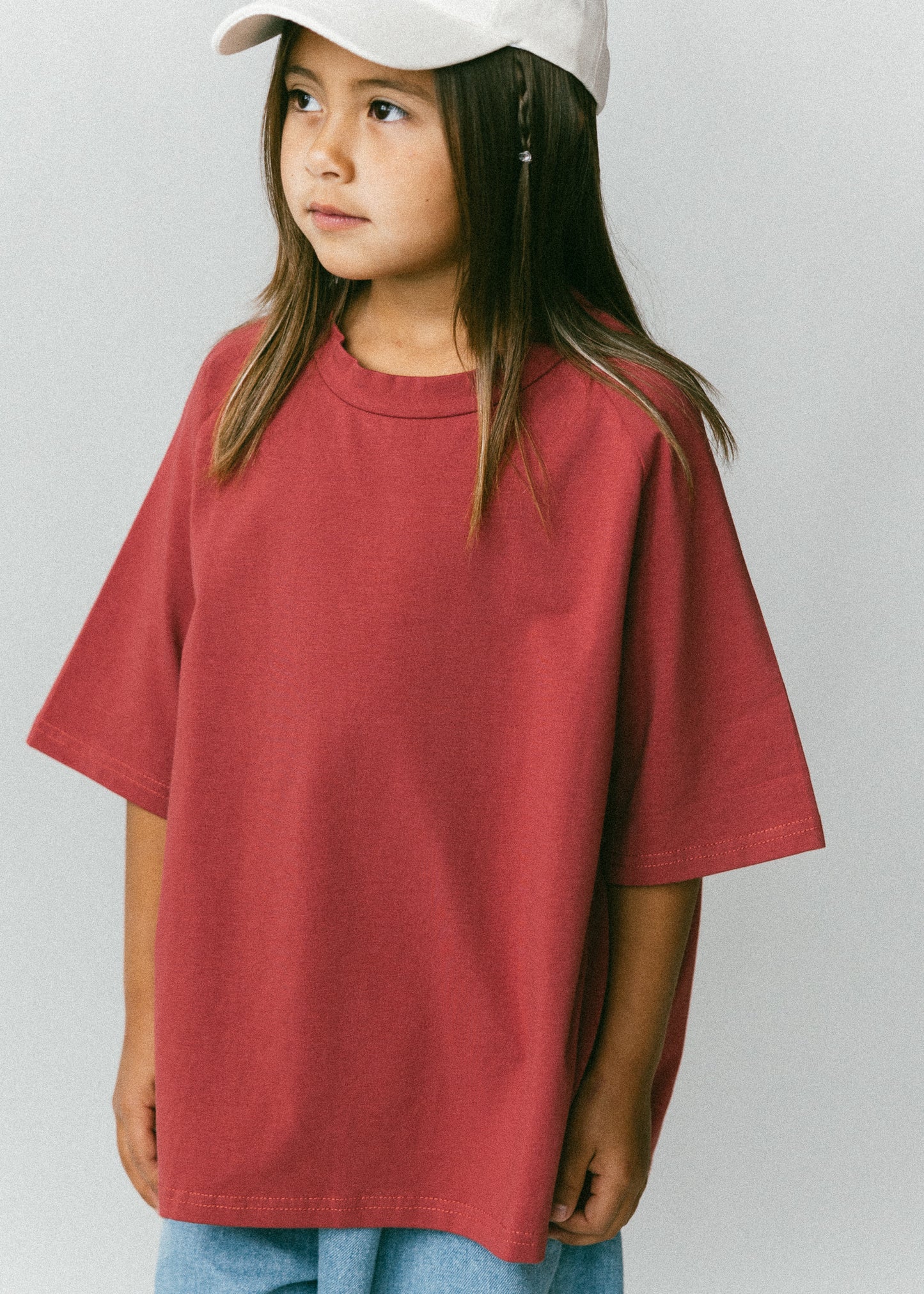 Baggy Tee- Vintage Red