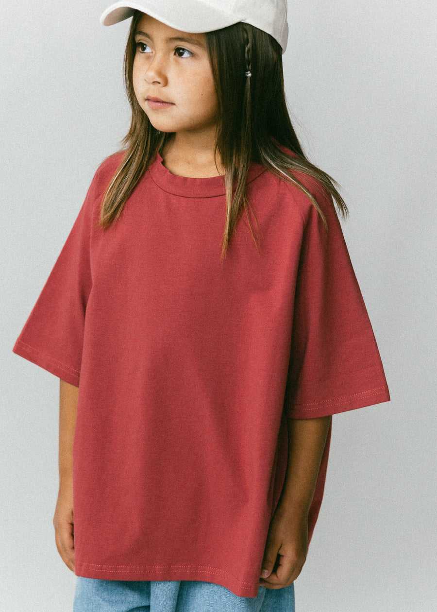 Baggy Tee- Vintage Red – Fostered Collection