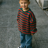 Bold Vintage Crewneck- Red