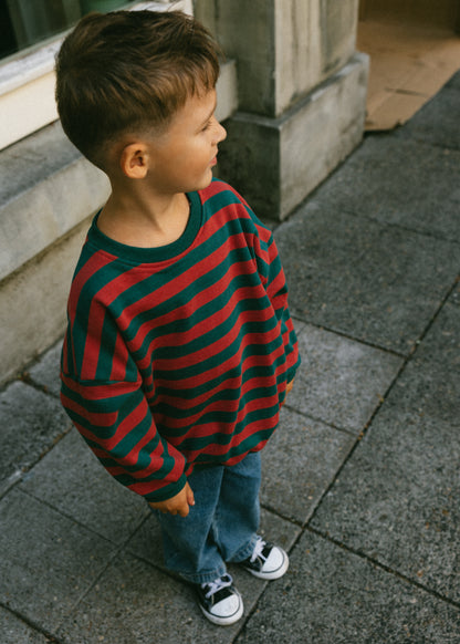 Bold Vintage Crewneck- Red