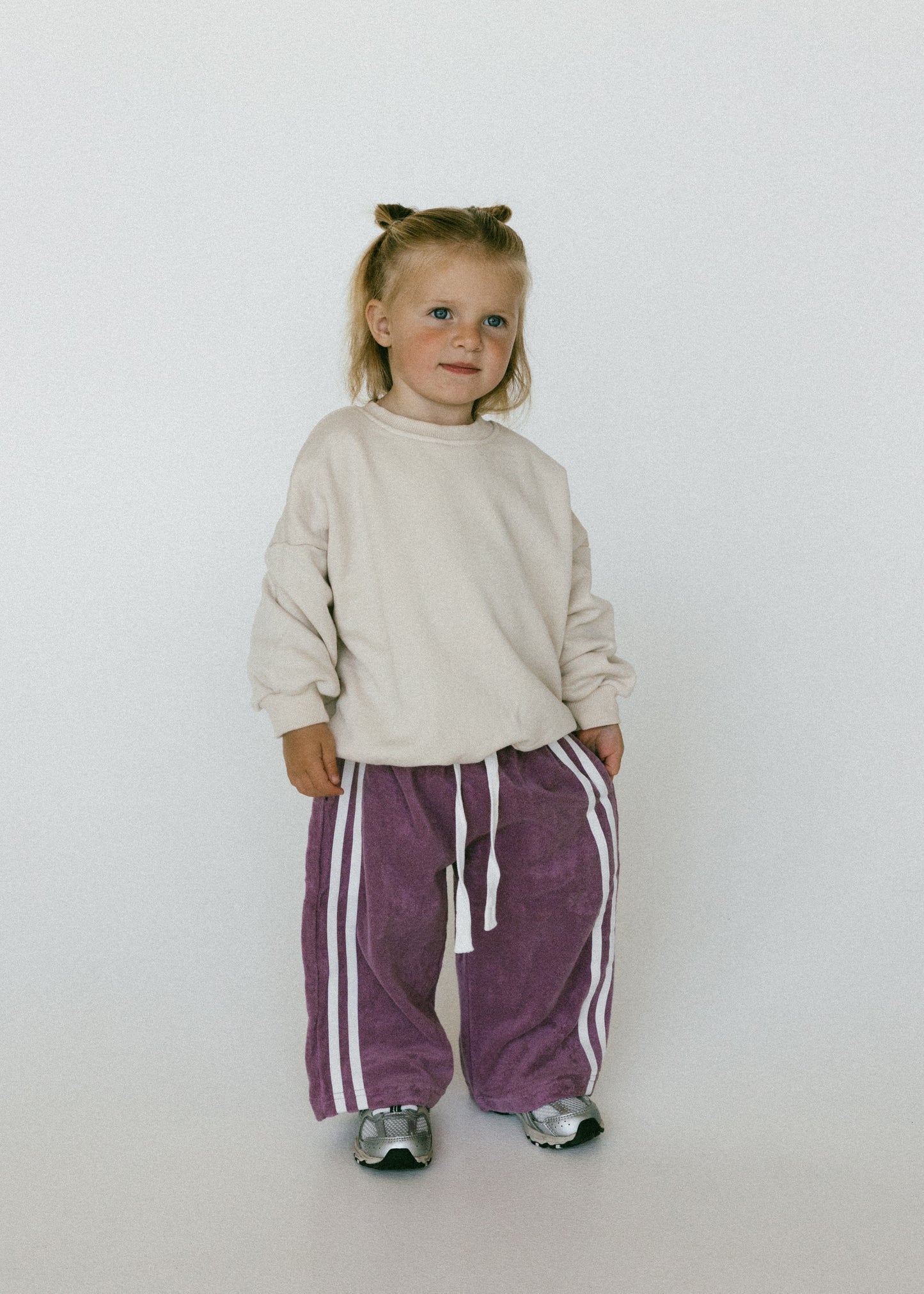 Racer Terry Pants- Mulberry
