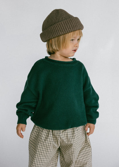 Rollneck Knit- Evergreen