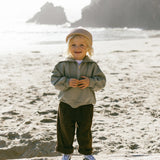 Half Zip Sweater- Washed Green