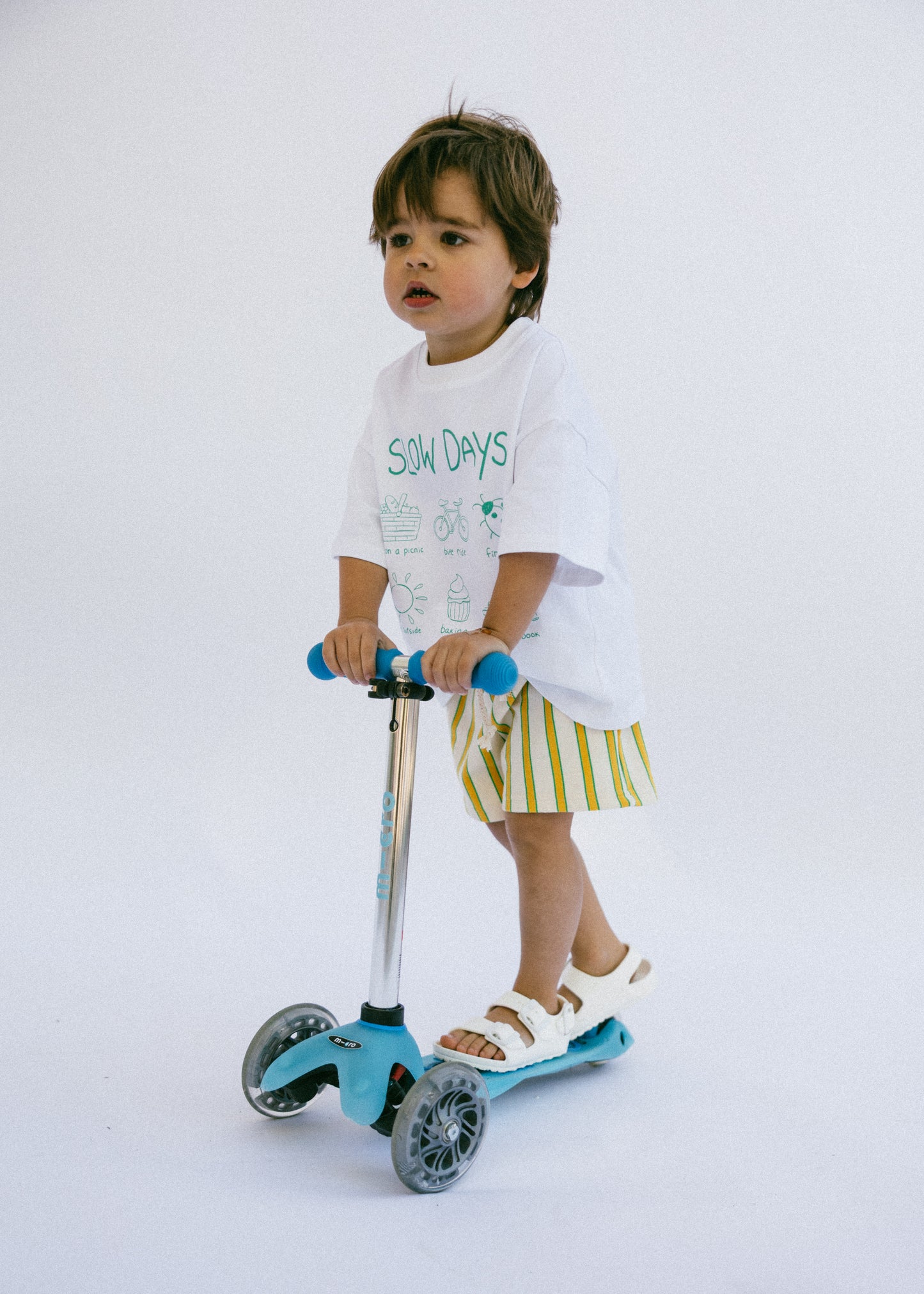 Terry Cloth Shorts- Yellow & Green