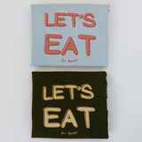 Graphic Tee- Let's Eat- Brown