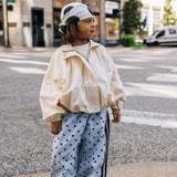 Polka Dot Racer Pants - Light Blue