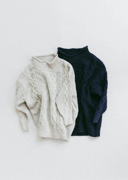 Cable Knit- Navy