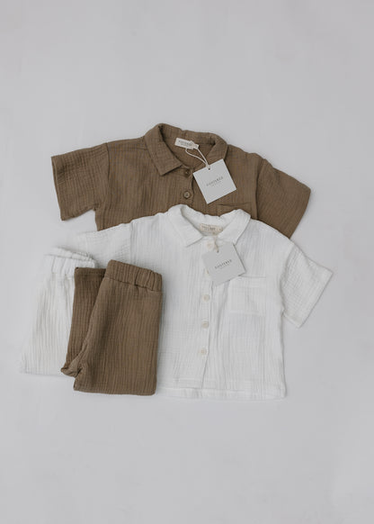  Fostered Collection Cotton Gauze Set Short Sleeve