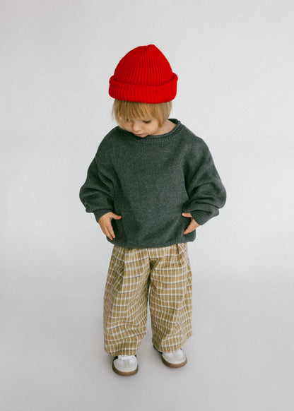 Rollneck Knit- Charcoal