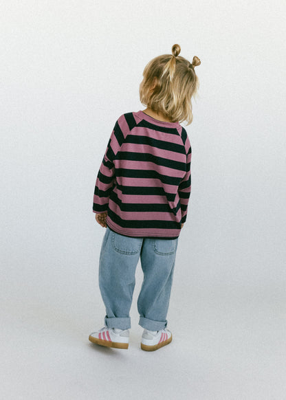 Striped Long Sleeve- Pink