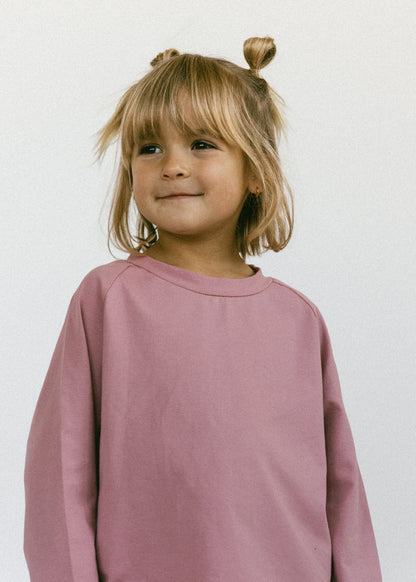 Baggy Long Sleeve- Vintage Pink