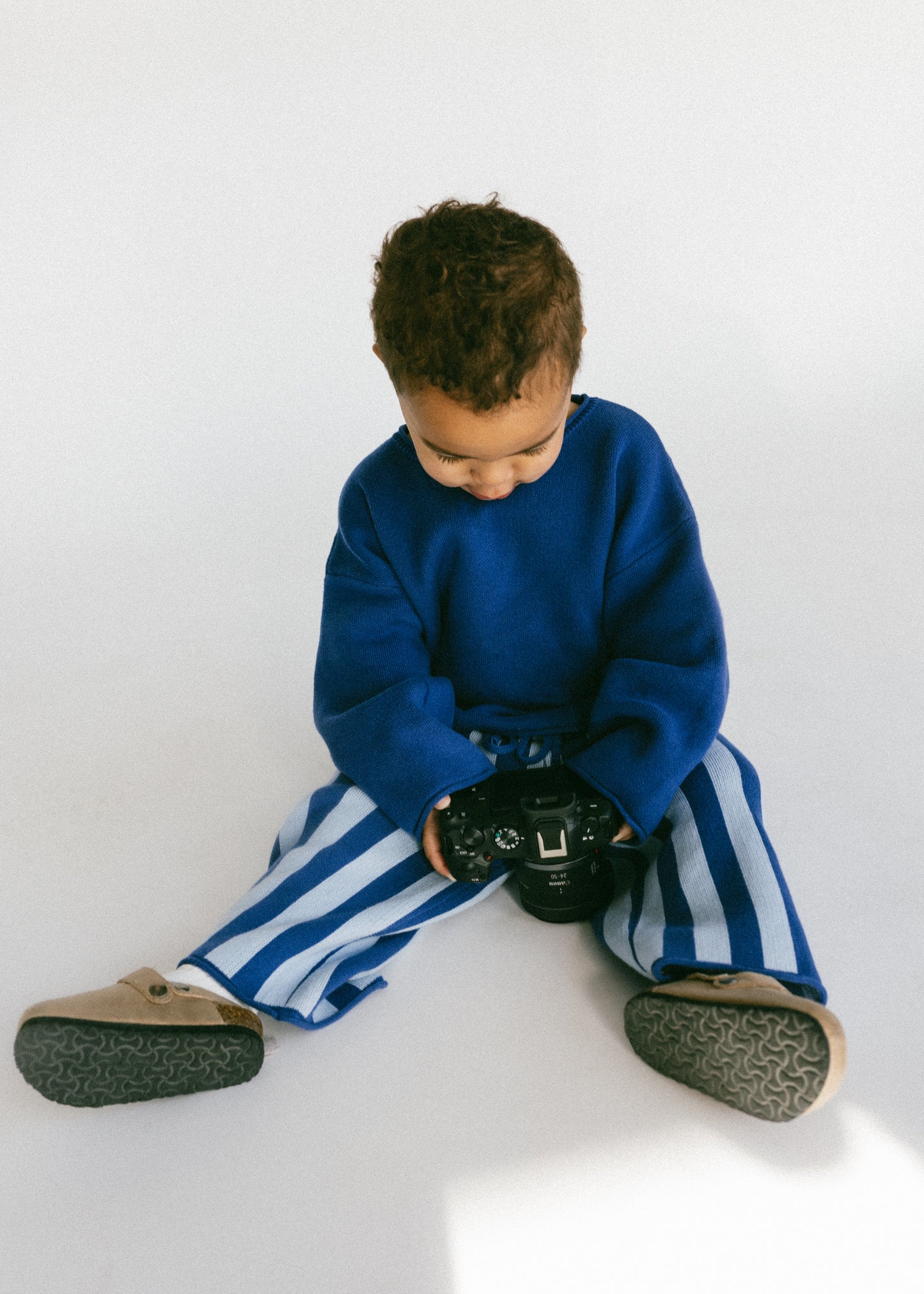 Oversized Knitted Long Sleeve- Blue
