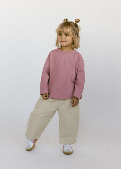 Side Stripe Pants- Sand