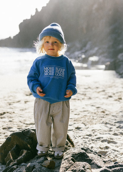 More More Crewneck- Azure