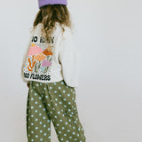Graphic Crewneck- Flowers- Sand