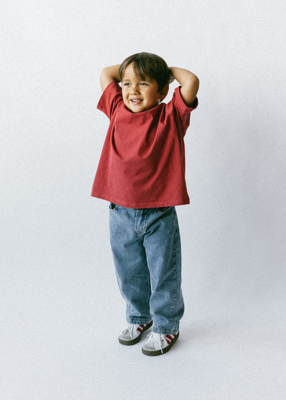 Baggy Tee- Vintage Red