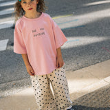 Boxy Graphic Tee- Outside- Pink