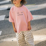 Boxy Graphic Tee- Outside- Pink
