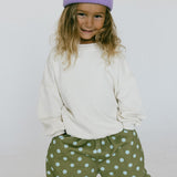 Graphic Crewneck- Flowers- Sand