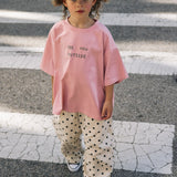 Boxy Graphic Tee- Outside- Pink