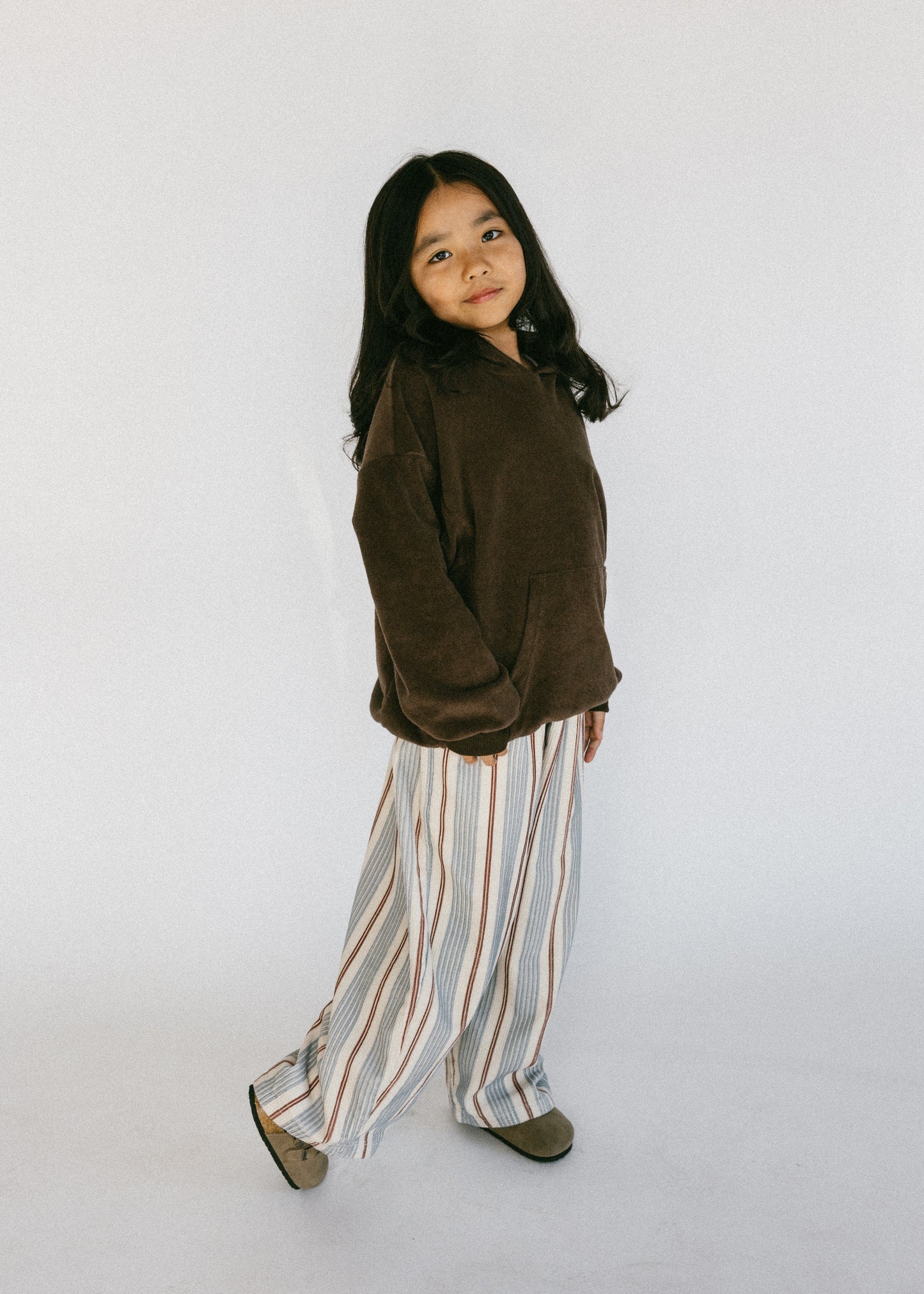 Baggy Cord Pants- Striped