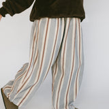 Baggy Cord Pants- Striped