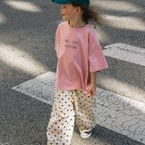 Retro Twill Pants- Polka Dot- Ivory