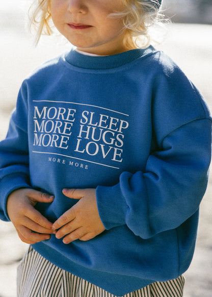 More More Crewneck- Azure