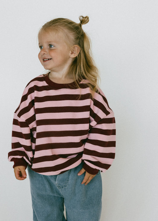 Bold Vintage Crewneck- Pink