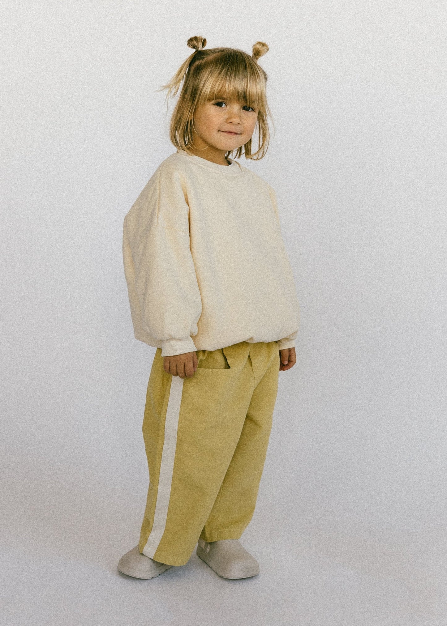 Side Stripe Pants- Vintage Yellow