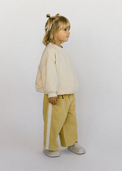 Side Stripe Pants- Vintage Yellow