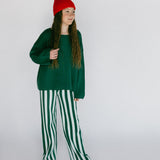 Oversized Knitted Long Sleeve- Green