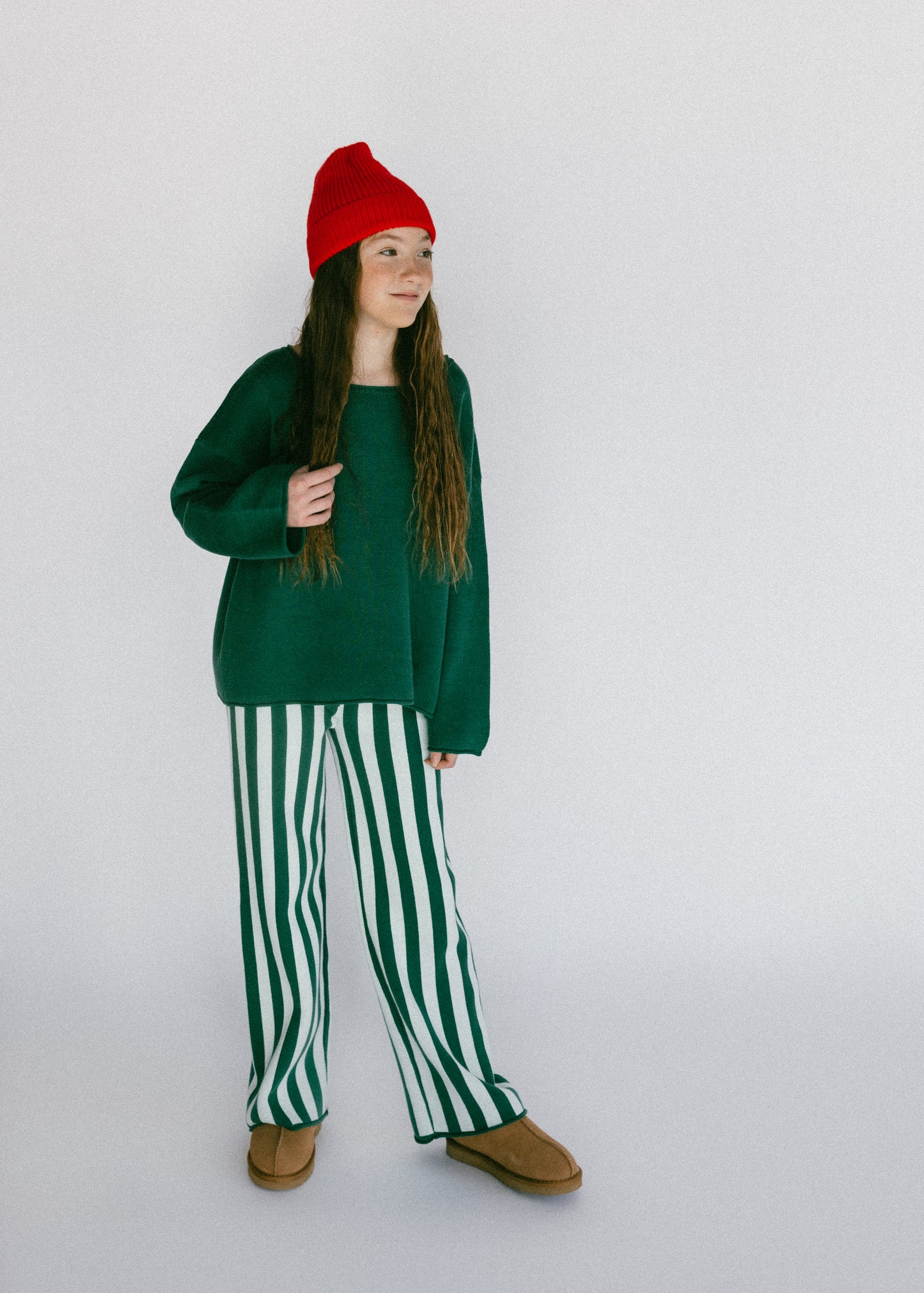 Oversized Knitted Long Sleeve- Green