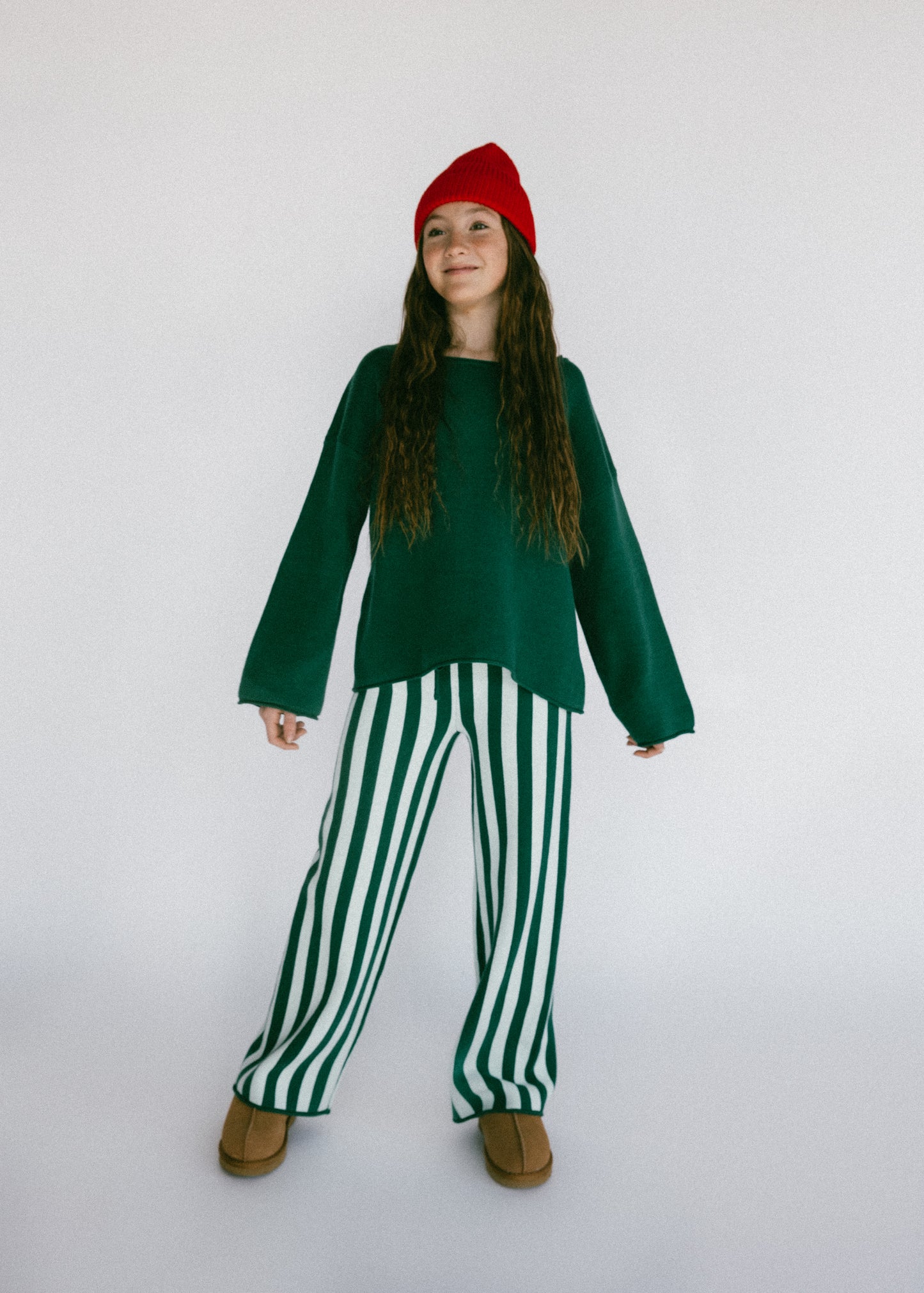 Oversized Knitted Long Sleeve- Green