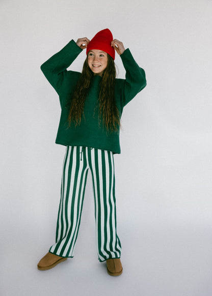 Oversized Knitted Long Sleeve- Green