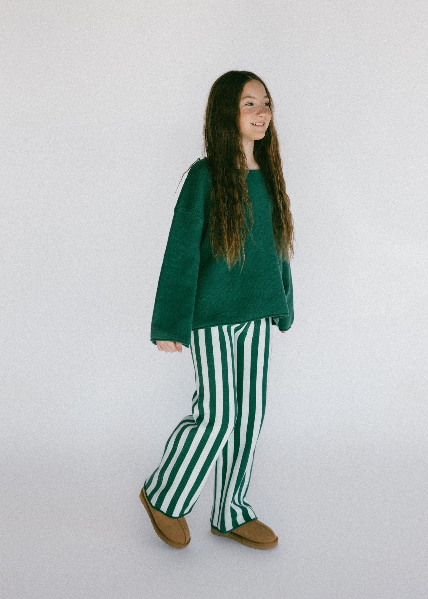 Oversized Knitted Long Sleeve- Green