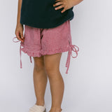 Picnic Bow Shorts- Red