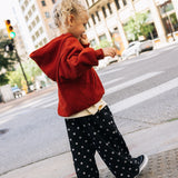 Retro Twill Pants - Polka Dot - Charcoal
