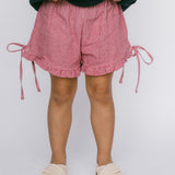 Picnic Bow Shorts- Red