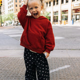 Retro Twill Pants - Polka Dot - Charcoal