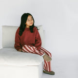 Oversized Knitted Long Sleeve- Warm Rose