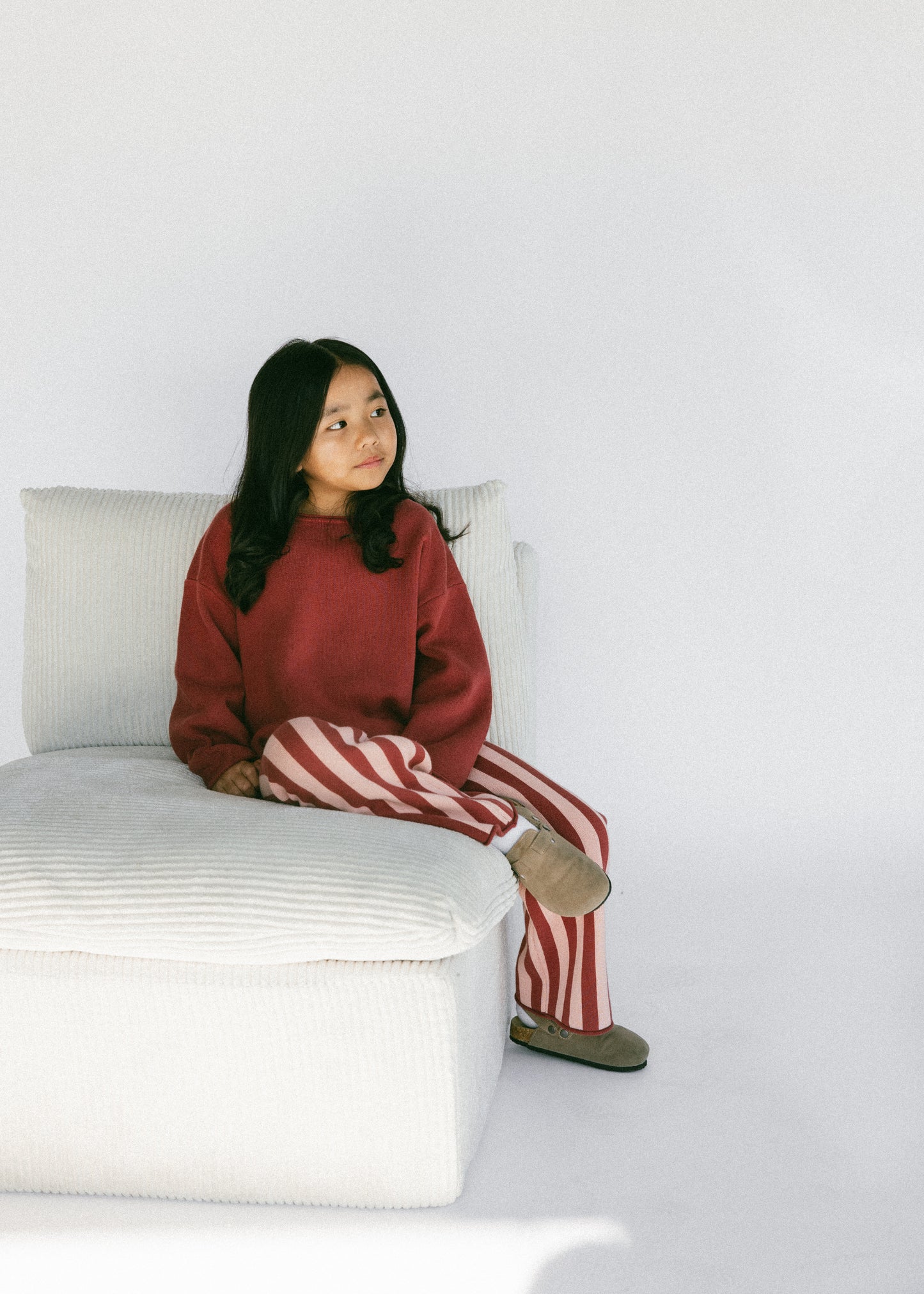 Oversized Knitted Long Sleeve- Warm Rose